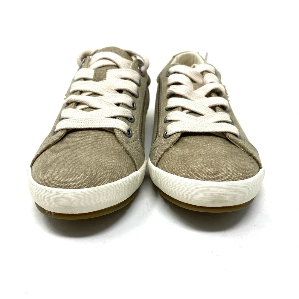 Taos Star casual sneakers khaki wash canvas